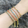 Wholesale Copper Dripping Oil Eye Pattern Women's Bracelet