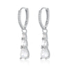 Wholesale Copper Drop Shape Earrings French Retro Minimalist Style