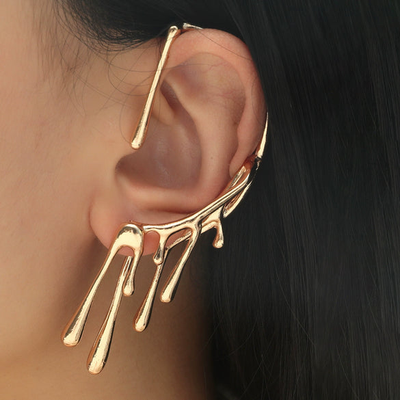 Wholesale Copper Drop Shape Electroplated Women's Earrings Jewelry With Retro Style