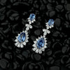 Wholesale Copper Dropshaped Flower Pattern Artificial Earrings For Women Business Style