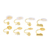 Wholesale Copper Ear Clip Converter Invisible Earrings Electroplated Mosquito Coil Disc Ushaped Ear Clip For Women
