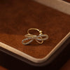 Wholesale Copper Ear Clip Earrings With Butterfly And Bow Design Cute Style Electroplating Treatment For Women