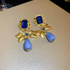 Wholesale Copper Ear Clips Flower Geometric Medieval Vintage Electroplating Women's Earrings