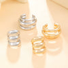 Wholesale Copper Ear Clips Geometric Style Electroplated For Women