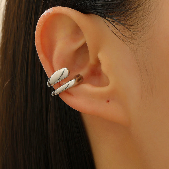 Wholesale Copper Ear Clips Geometric Style Electroplated For Women
