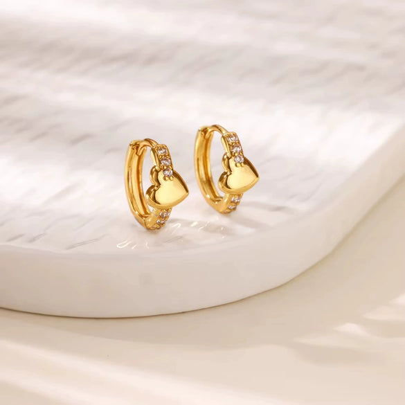 Wholesale Copper Earring With Microinlaid Alloy Artificial And Semiprecious Stones And Bow Leaf Design Electroplated