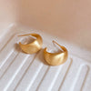 Wholesale Copper Earrings Geometric Letter Wiredrawing Electroplated Minimalist Style For Women