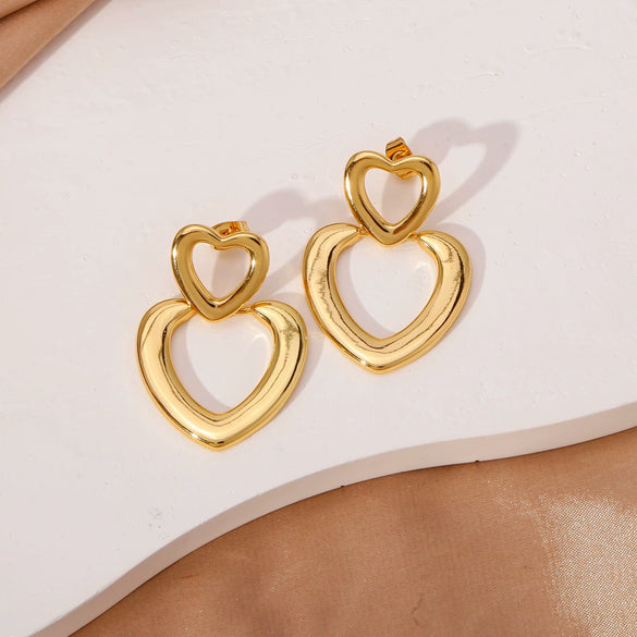 Wholesale Copper Earrings Geometric Personality Creative Electroplated
