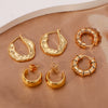 Wholesale Copper Earrings Geometric Personality Creative Electroplated