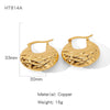 Wholesale Copper Earrings Geometric Personality Creative Electroplated