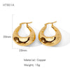 Wholesale Copper Earrings Geometric Personality Creative Electroplated