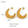 Wholesale Copper Earrings Geometric Personality Creative Electroplated