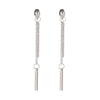 Wholesale Copper Earrings Geometric Style Long Tassel Electroplated For Women