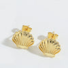 Wholesale Copper Earrings Retro Style Glossy Polished Starfish Shape Turtle Design For Women
