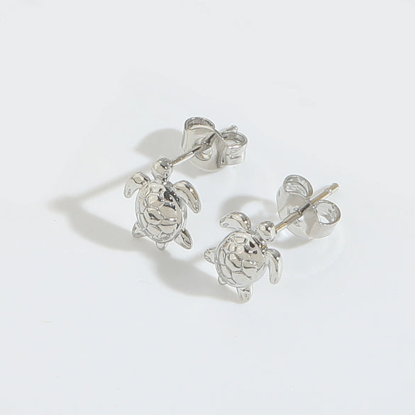 Wholesale Copper Earrings Retro Style Glossy Polished Starfish Shape Turtle Design For Women