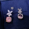 Wholesale Copper Earrings With Flower And Leaf Geometric Patterns For Women