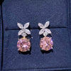 Wholesale Copper Earrings With Flower And Leaf Geometric Patterns For Women