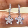 Wholesale Copper Earrings With Flower Design Small Fresh Style