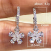 Wholesale Copper Earrings With Flower Design Small Fresh Style