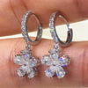Wholesale Copper Earrings With Flower Design Small Fresh Style