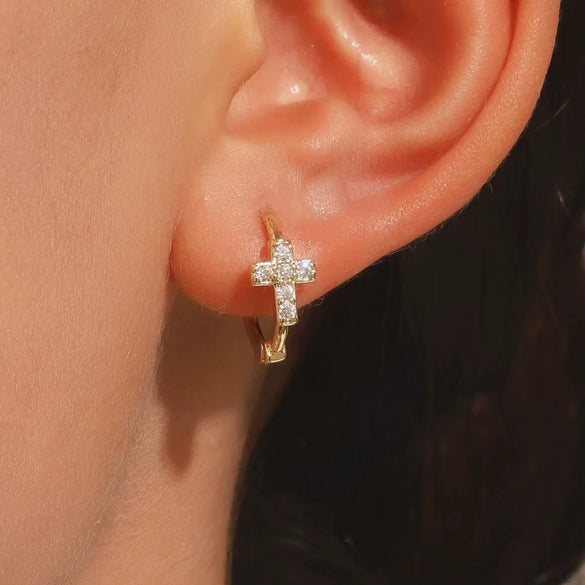 Wholesale Copper Earrings With Geometric Letters Numbers Text Pattern And Electroplating For Women