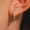 Wholesale Copper Earrings With Geometric Letters Numbers Text Pattern And Electroplating For Women