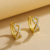 Wholesale Copper Earrings With Geometric Letters Numbers Text Pattern And Electroplating For Women