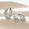 Wholesale Copper Earrings With Inlaid Zircon Heart Pattern And Fivepointed Star Shape Sweet Style For Women