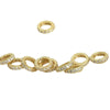 Wholesale Copper Electroplated Beaded Bracelet Necklace Accessories With Big Hole Wheel Design Handmade