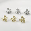 Wholesale Copper Electroplated Butterfly Flower Pearl Earrings