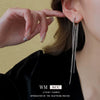 Wholesale Copper Electroplated Dropshaped Long Tassel Earrings For Women Simple Metal Style Light Luxury