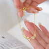 Wholesale Copper Electroplated Flower Pattern Bracelet For Women