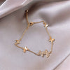 Wholesale Copper Electroplated Flower Pattern Bracelet For Women