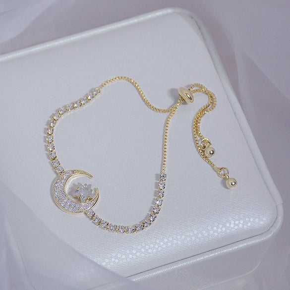 Wholesale Copper Electroplated Flower Pattern Bracelet For Women