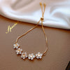 Wholesale Copper Electroplated Flower Pattern Bracelet For Women