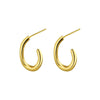 Wholesale Copper Electroplated Geometric Cshaped Women's Earrings
