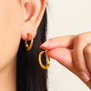 Wholesale Copper Electroplated Geometric Cshaped Women's Earrings
