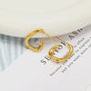 Wholesale Copper Electroplated Geometric Cshaped Women's Earrings