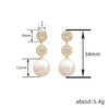 Wholesale Copper Electroplated Geometric Earrings For Women