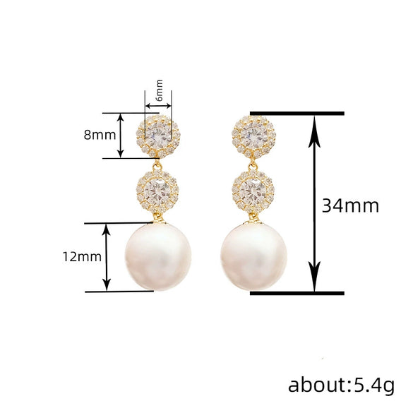 Wholesale Copper Electroplated Geometric Earrings For Women