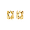 Wholesale Copper Electroplated Geometric Hoop And Cross Earrings For Women