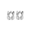 Wholesale Copper Electroplated Geometric Hoop And Cross Earrings For Women