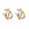 Wholesale Copper Electroplated Geometric Hoop And Cross Earrings For Women