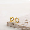 Wholesale Copper Electroplated Geometric Hoop And Cross Earrings For Women