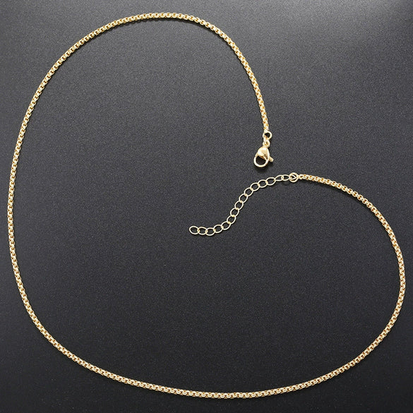 Wholesale Copper Electroplated Geometric Water Wave Chain Diy Handmade Necklace Accessories
