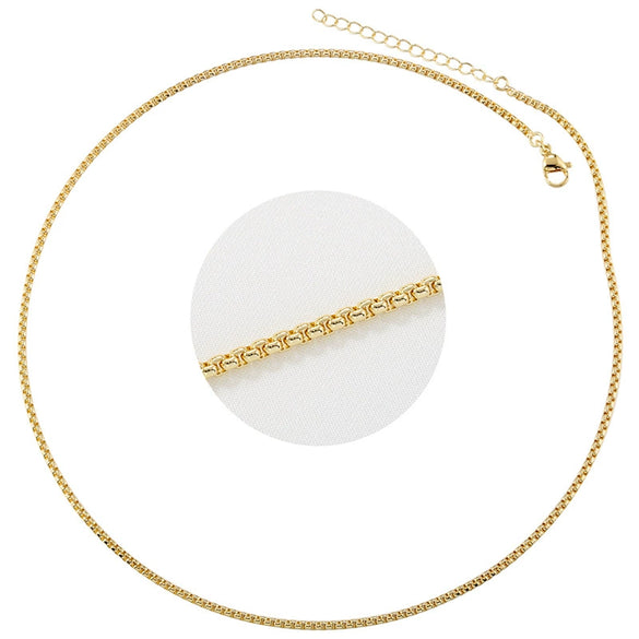 Wholesale Copper Electroplated Geometric Water Wave Chain Diy Handmade Necklace Accessories