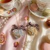 Wholesale Copper Electroplated Heart Shape Bow Tie Cookies Pendant Necklace For Girls