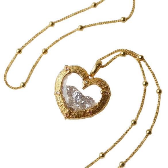 Wholesale Copper Electroplated Heart Shape Love Pendant Necklace For Women Creamy Sweet Girl Style
