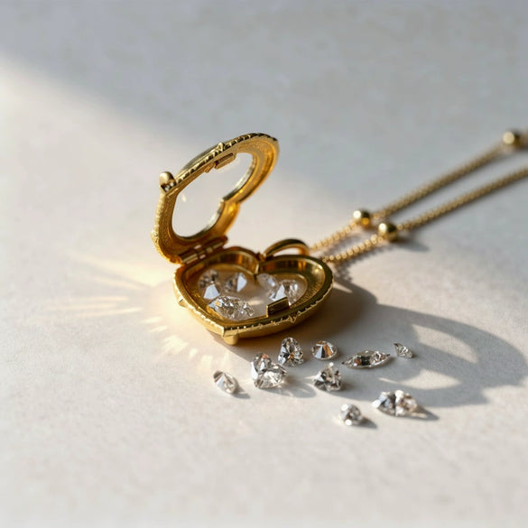 Wholesale Copper Electroplated Heart Shape Love Pendant Necklace For Women Creamy Sweet Girl Style