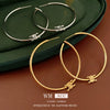 Wholesale Copper Electroplated Letter Earrings For Women Sophisticated Geometric Style